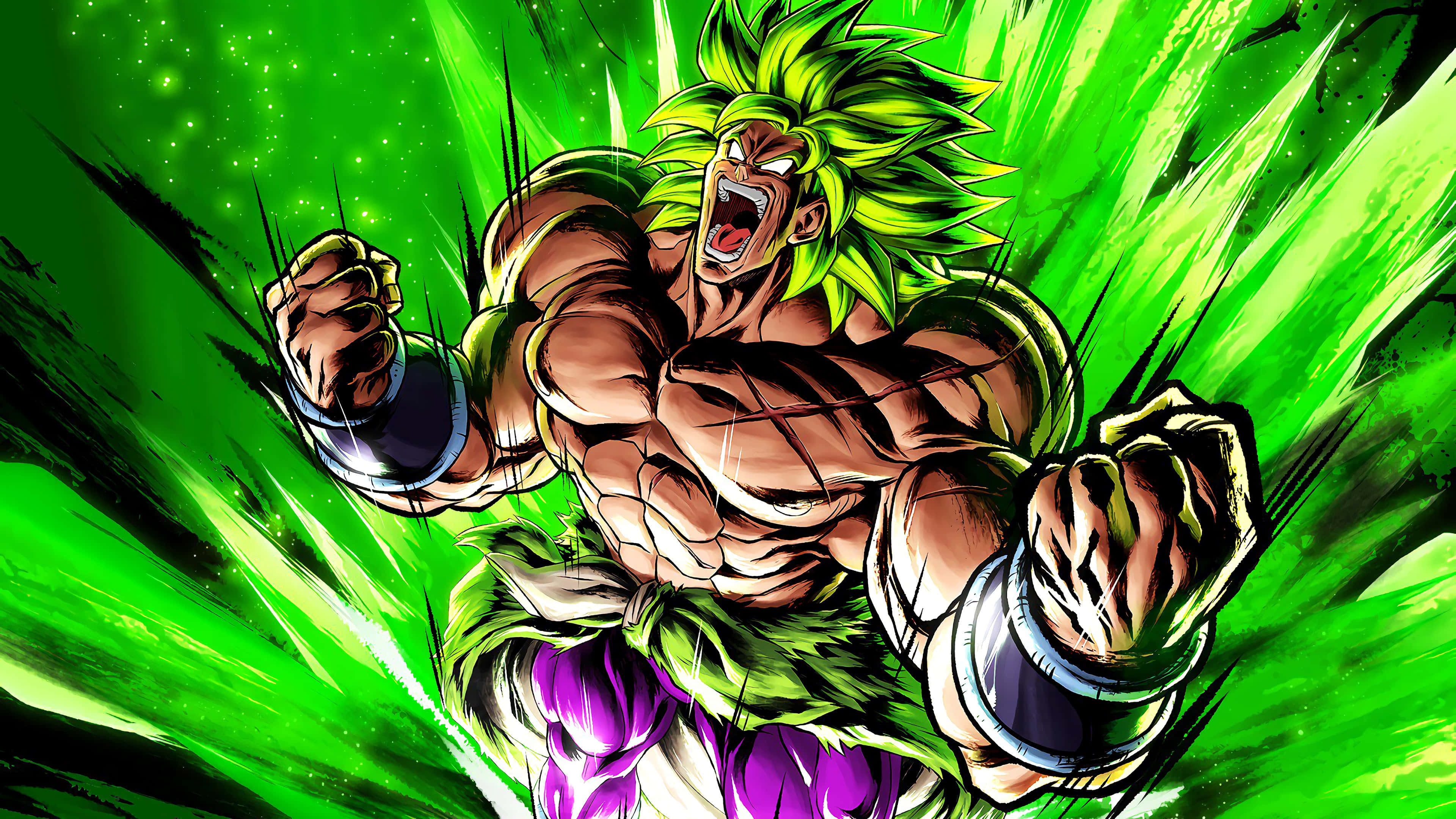 Goku og Vegeta klare til kamp i episke Dragon Ball Super Broly Bakgrunner