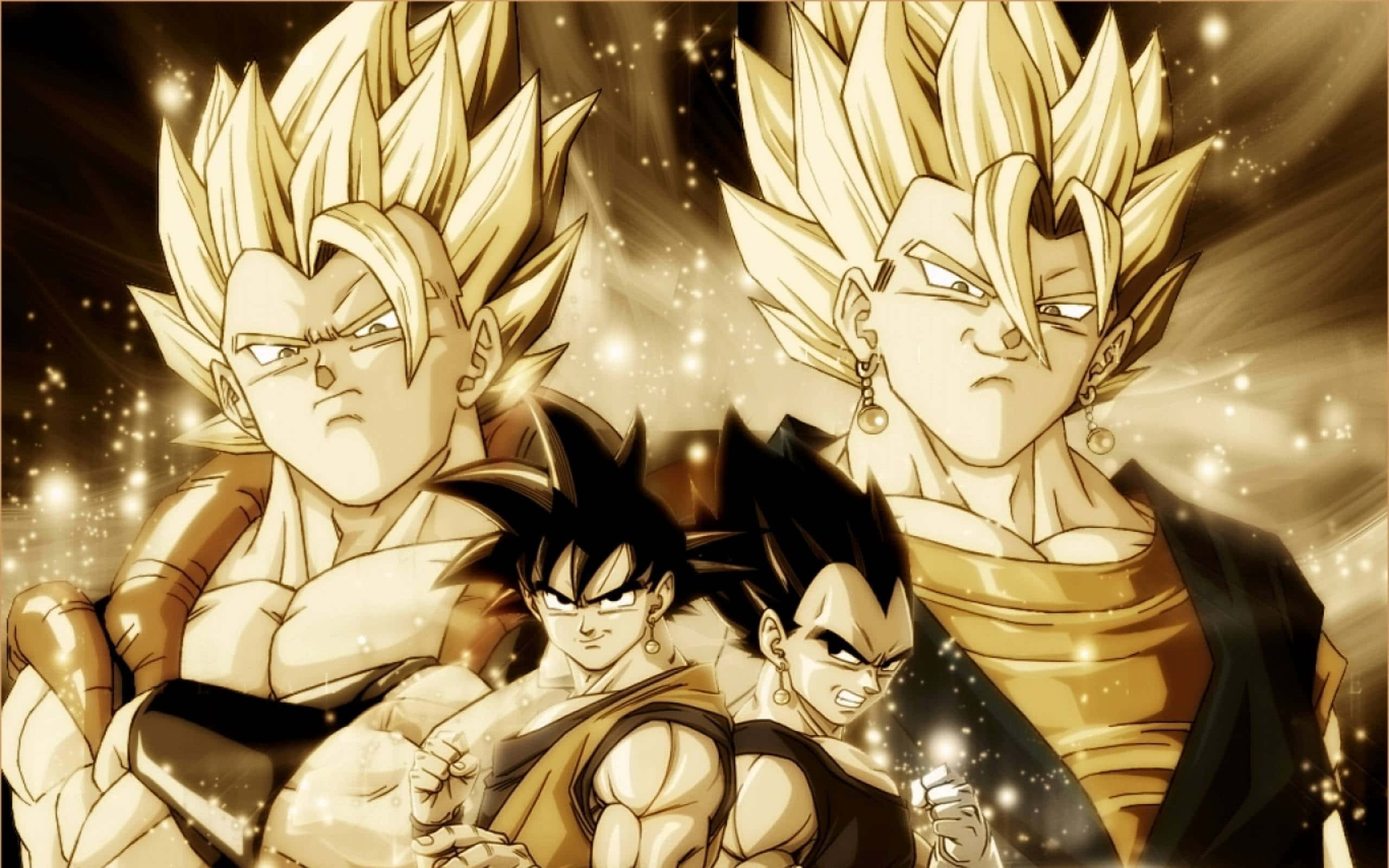 Goku og Vegetas intense kamp i Dragon Ball Z Bakgrunner
