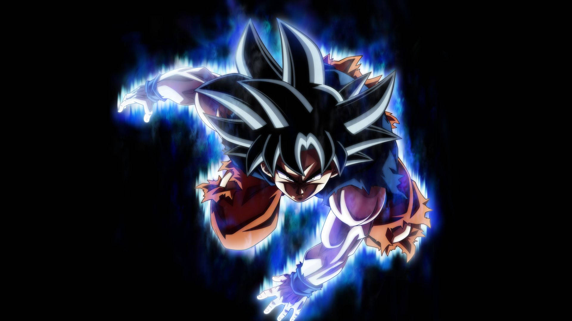 Goku stiger opp til super-saiyan-guddom Bakgrunner