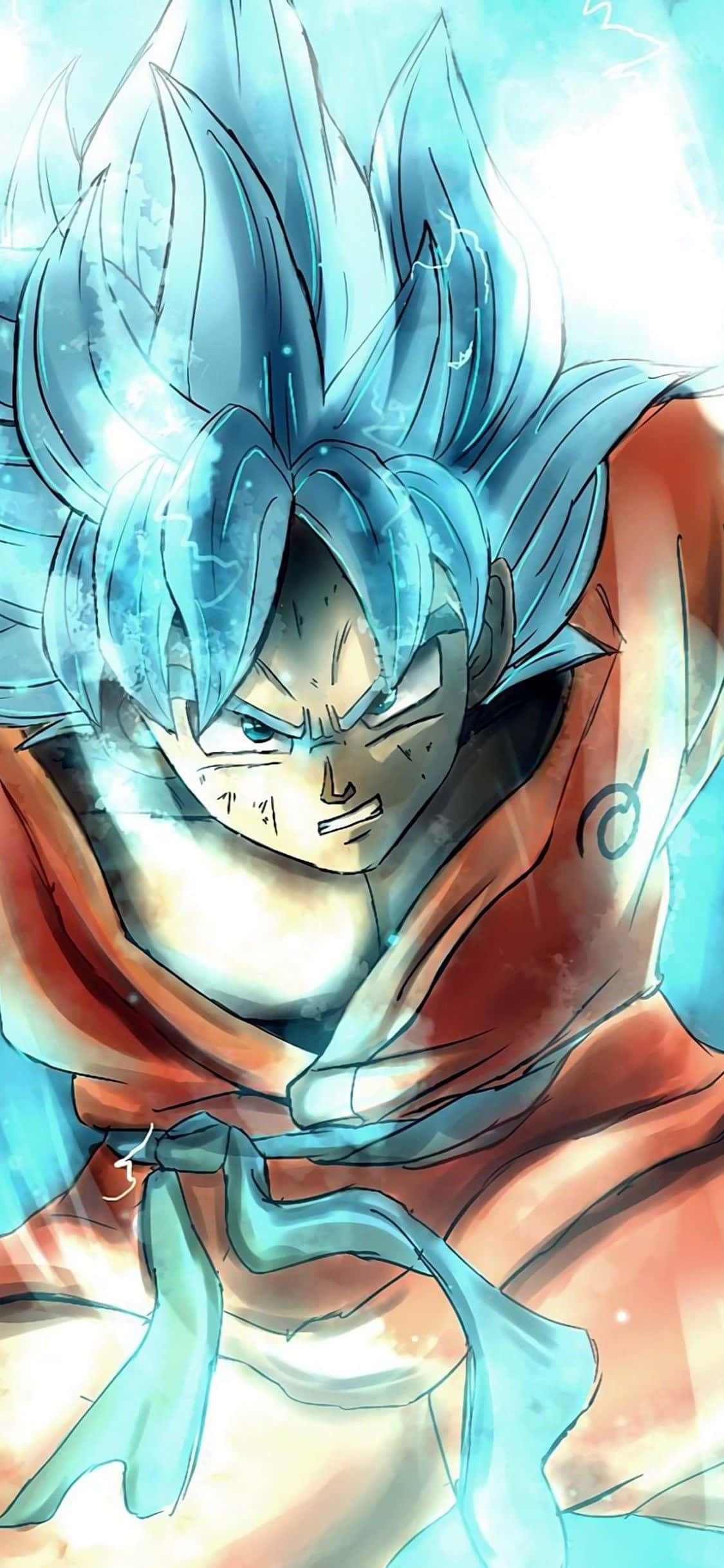 Goku Super Saiyan Gud Dragon Ball Super iPhone Bakgrunner