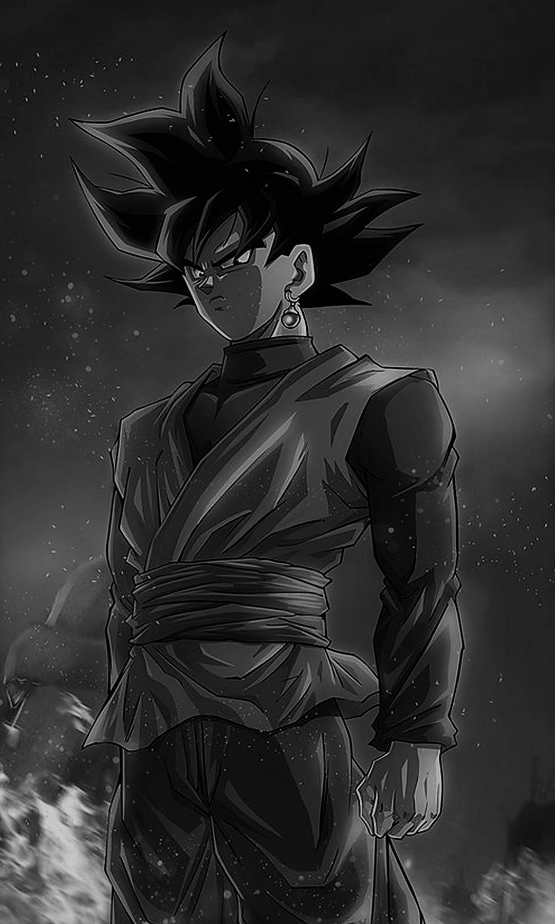 Goku Svart/Hvitt HD Bakgrunner