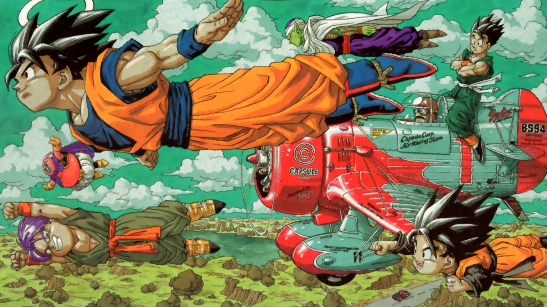 Goku trener med økt intensitet for den kommende turneringen i Dragon Ball Bakgrunner