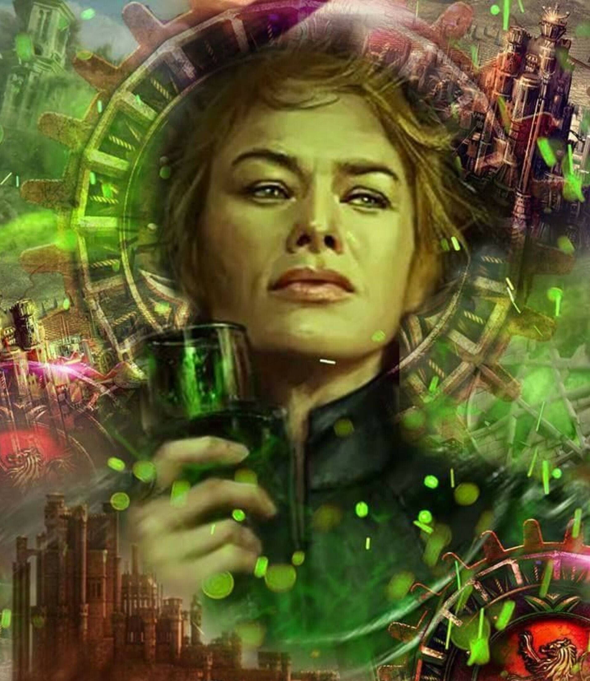 GOT Cersei Lannister digital kunst Bakgrunner
