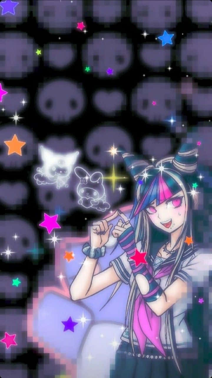Goth Anime Jente Ibuki Mioda Bakgrunner