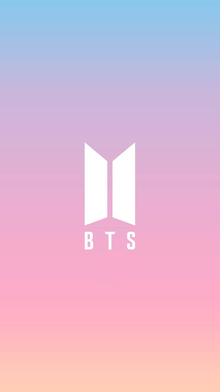 Gradient rosa BTS-logo Bakgrunner
