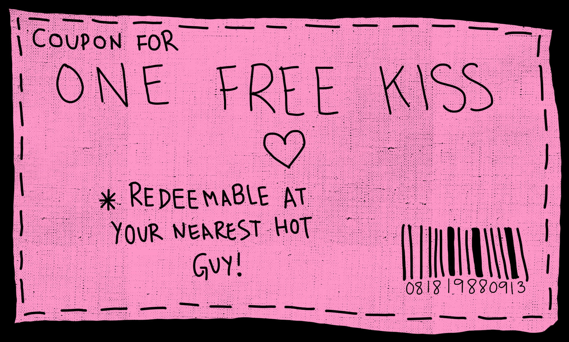 Gratis kyss-kupong klistremerke — Brun estetisk GIF Bakgrunner