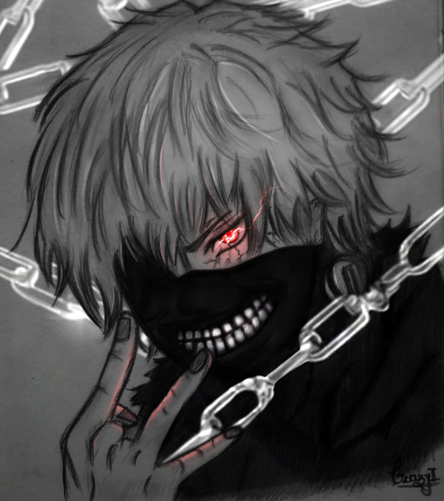 Gråtone Kaneki PFP