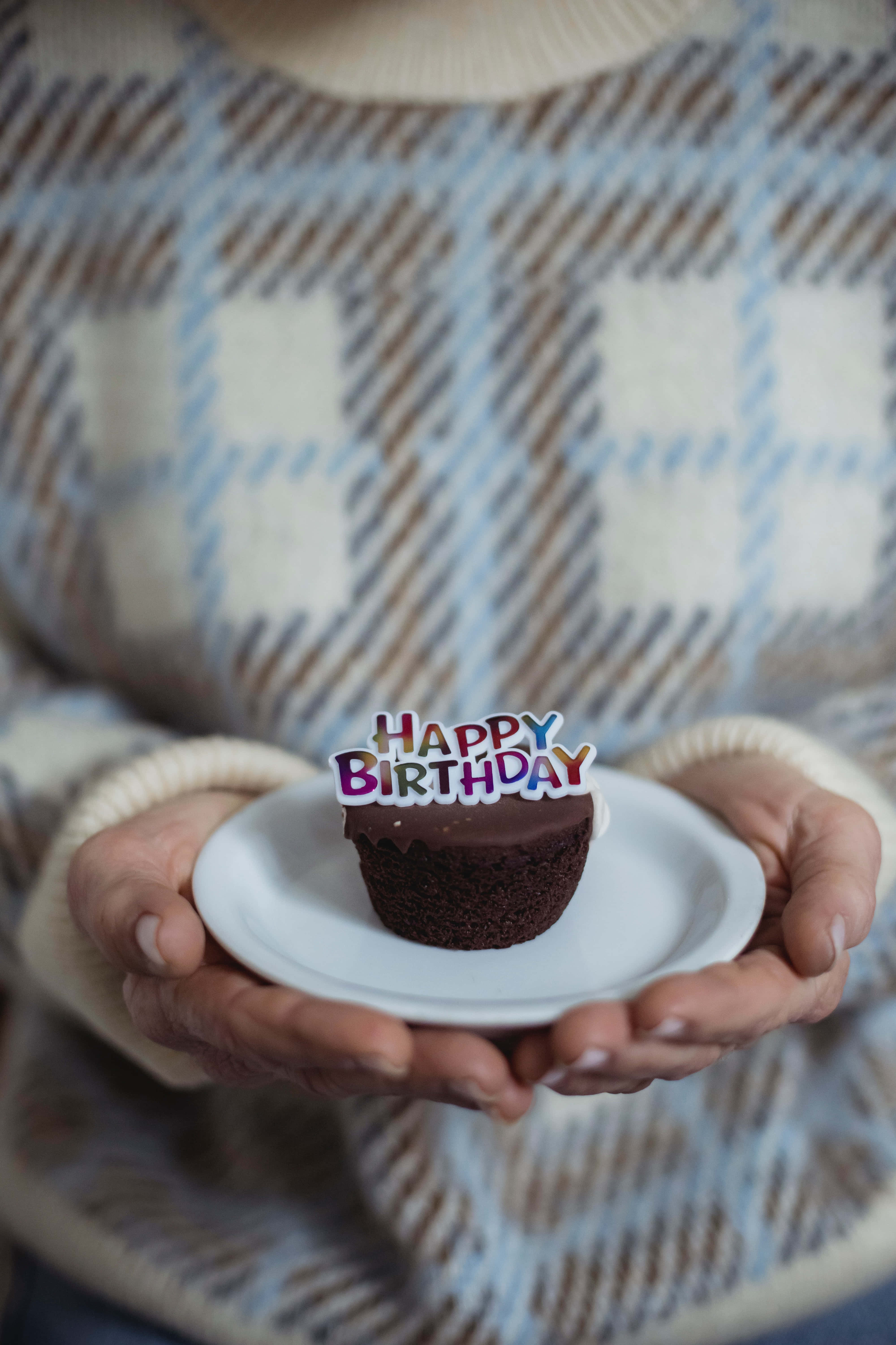 Gratulerer med dagen cupcake-bilde Bakgrunner