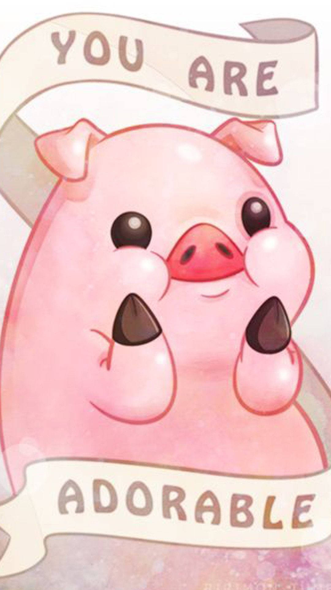 Gravity Falls Waddles Tegneserie Telefon Bakgrunner