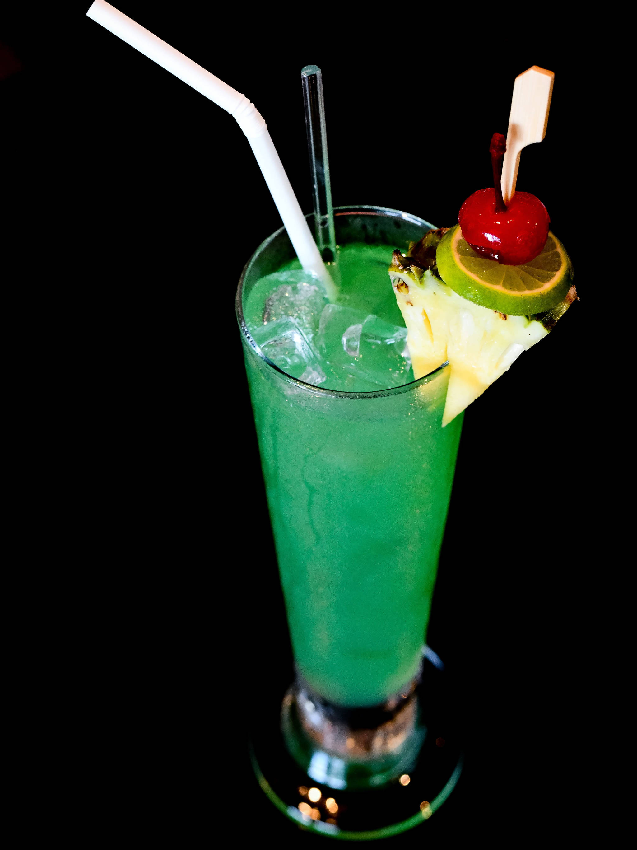 Green Iguana Tropical Drink Bakgrunner