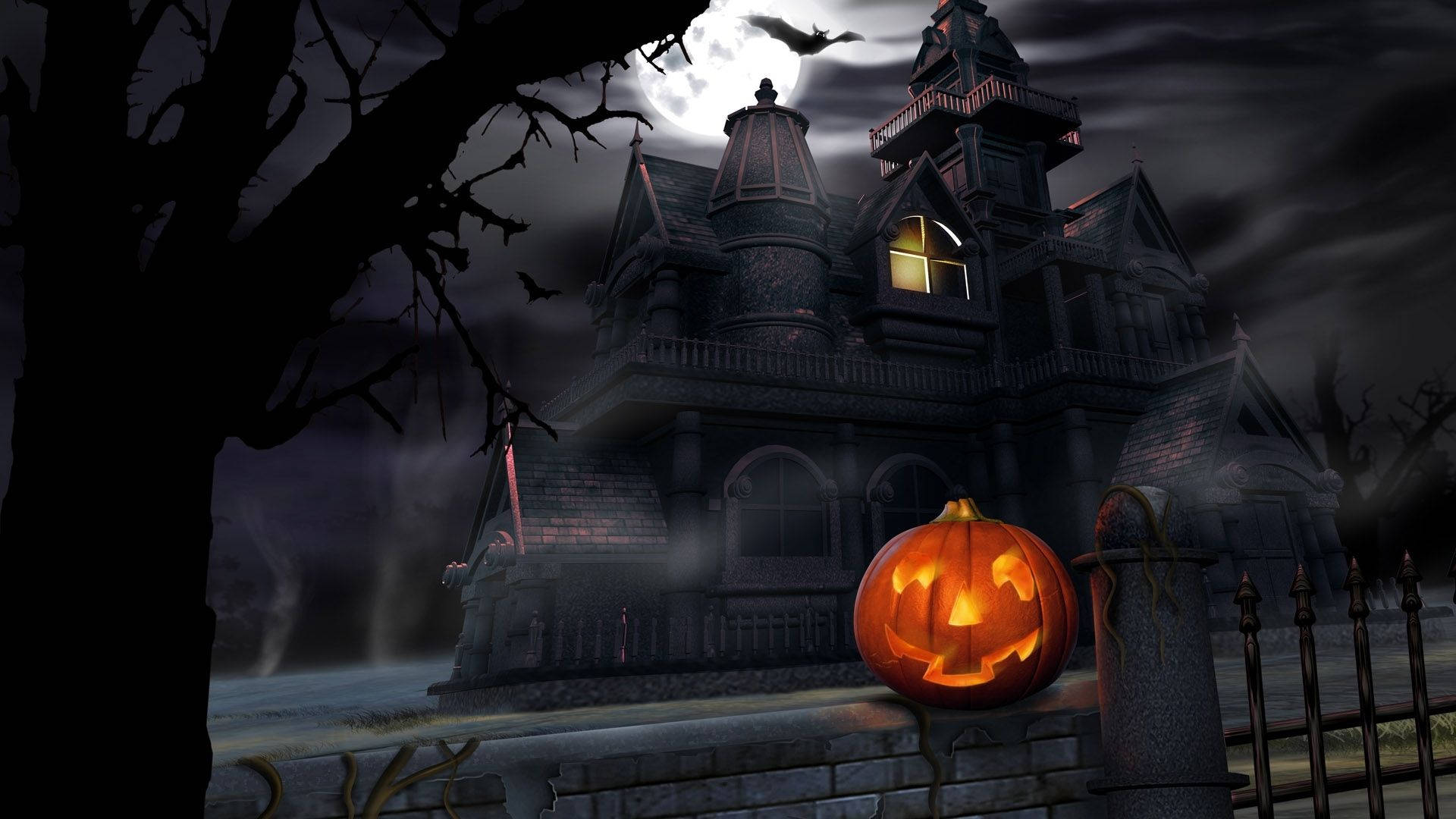 Gresskar utendørs i tegneseriehalloween Bakgrunner