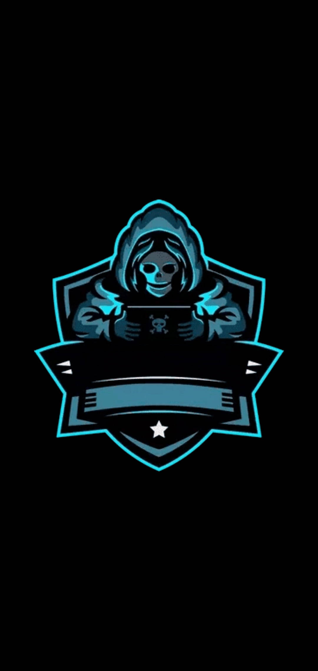 Grim Reaper som spiller gaming-logo HD Bakgrunner