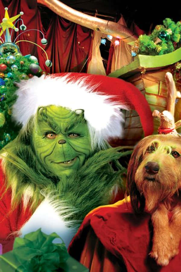 Grinch jul iPhone hund Bakgrunner