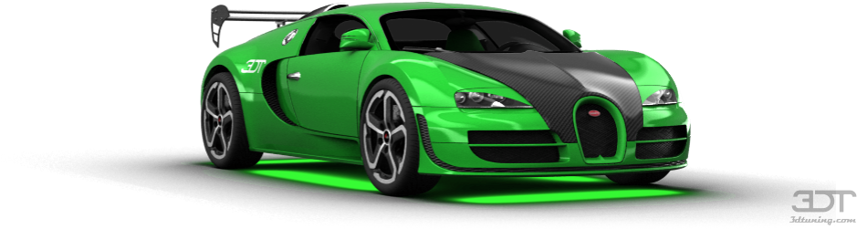 Grønn Bugatti Veyron sportsbil Bakgrunner