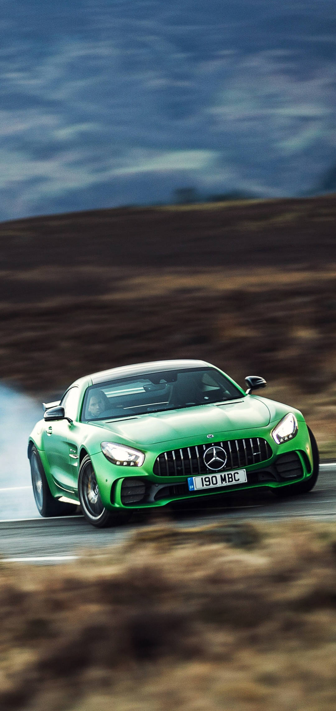 Grønn Mercedes AMG Racing iPhone Bakgrunner