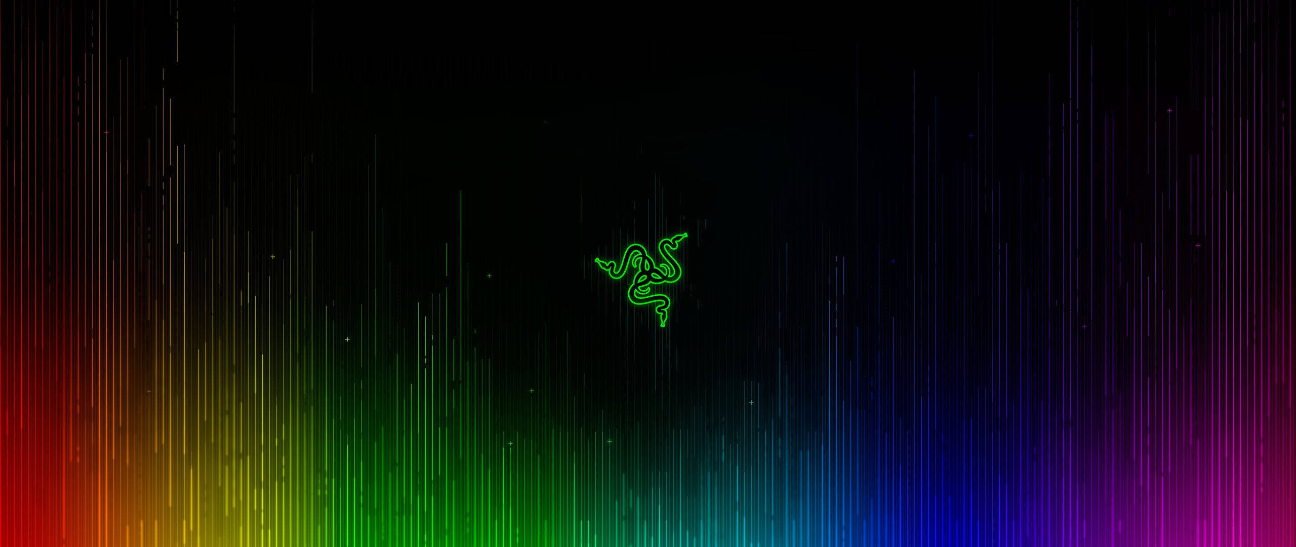 Grønn Razer-logo Bakgrunner