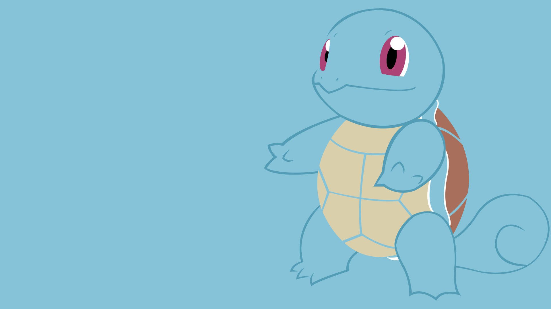 Grønn Squirtle kul Pokemon Bakgrunner