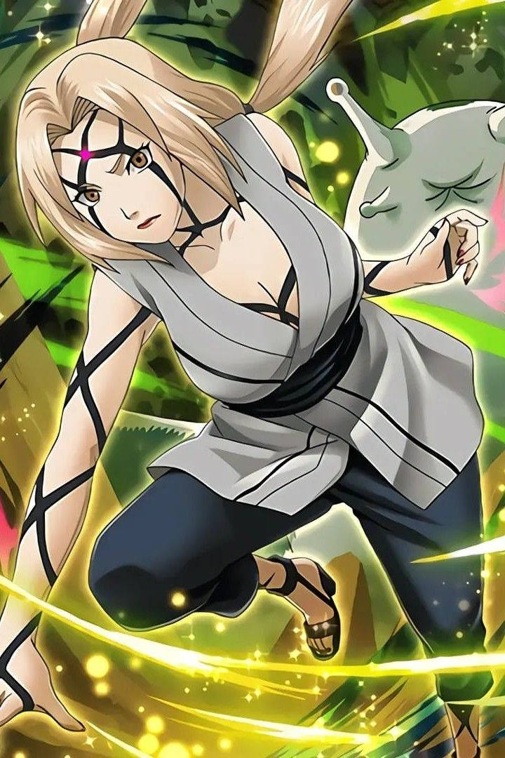 Grønn-tematisk Tsunade Bakgrunner