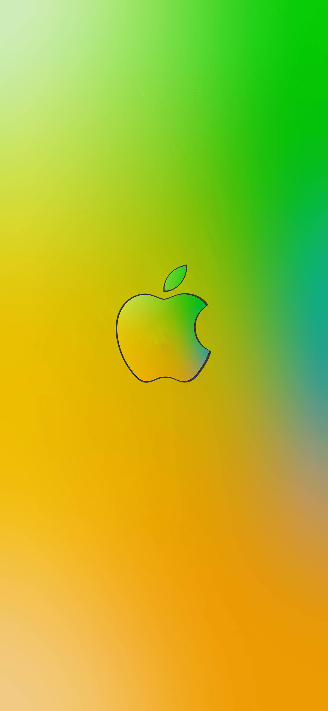 Grønnaktig Gul Apple Logo iPhone Bakgrunner
