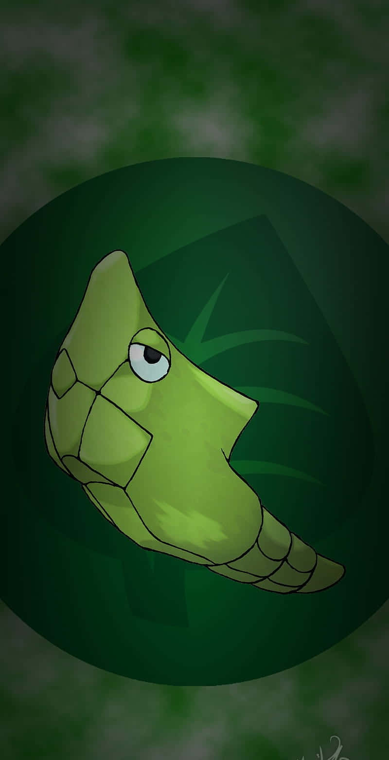 Grønt blad med Metapod-telefon Bakgrunner