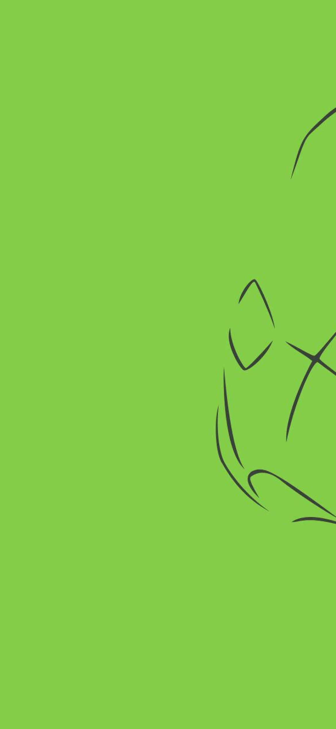 Grønn estetisk minimalistisk Metapod-telefon Bakgrunner