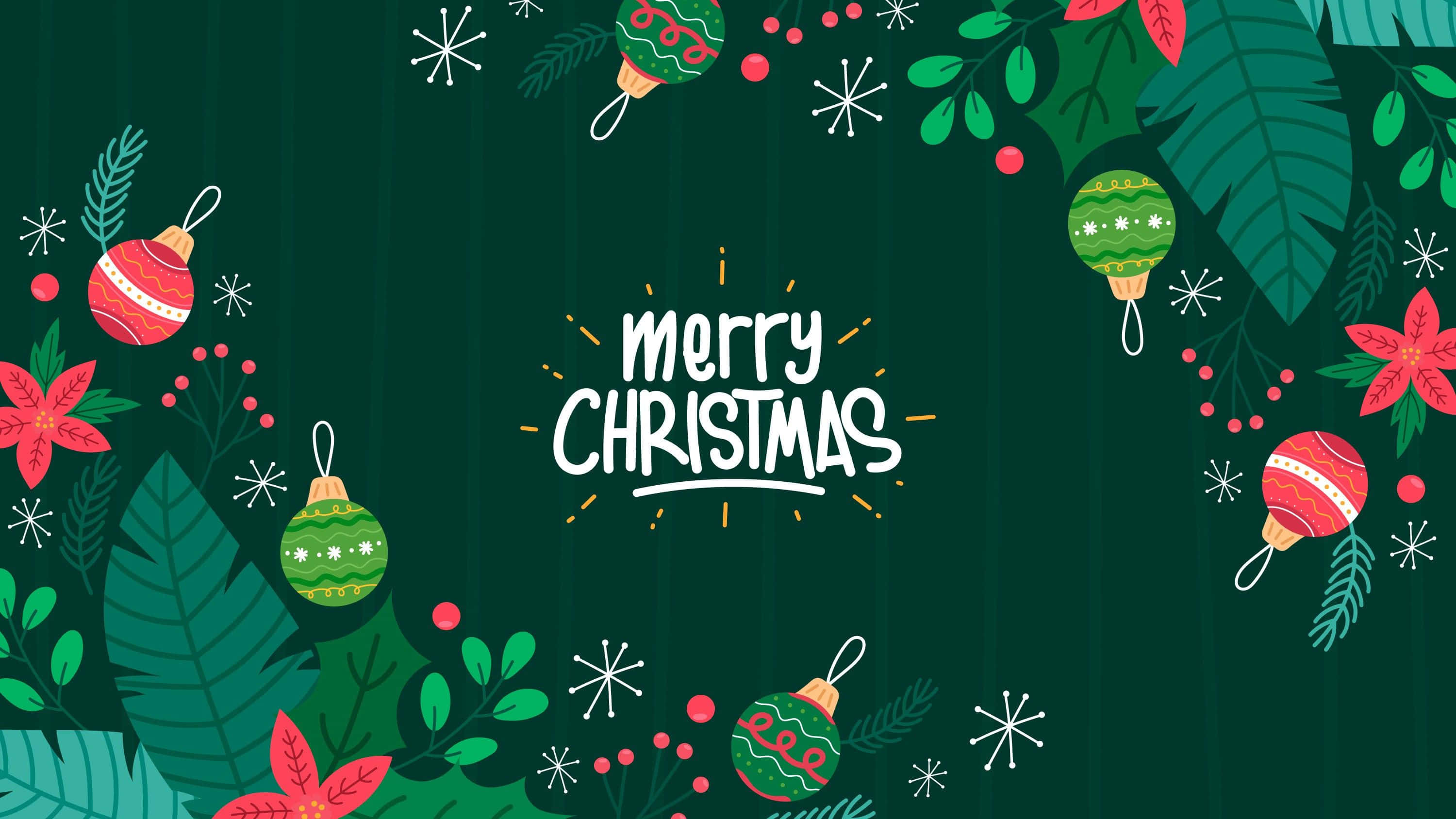 Grønn God Jul Hilsen Bakgrunner