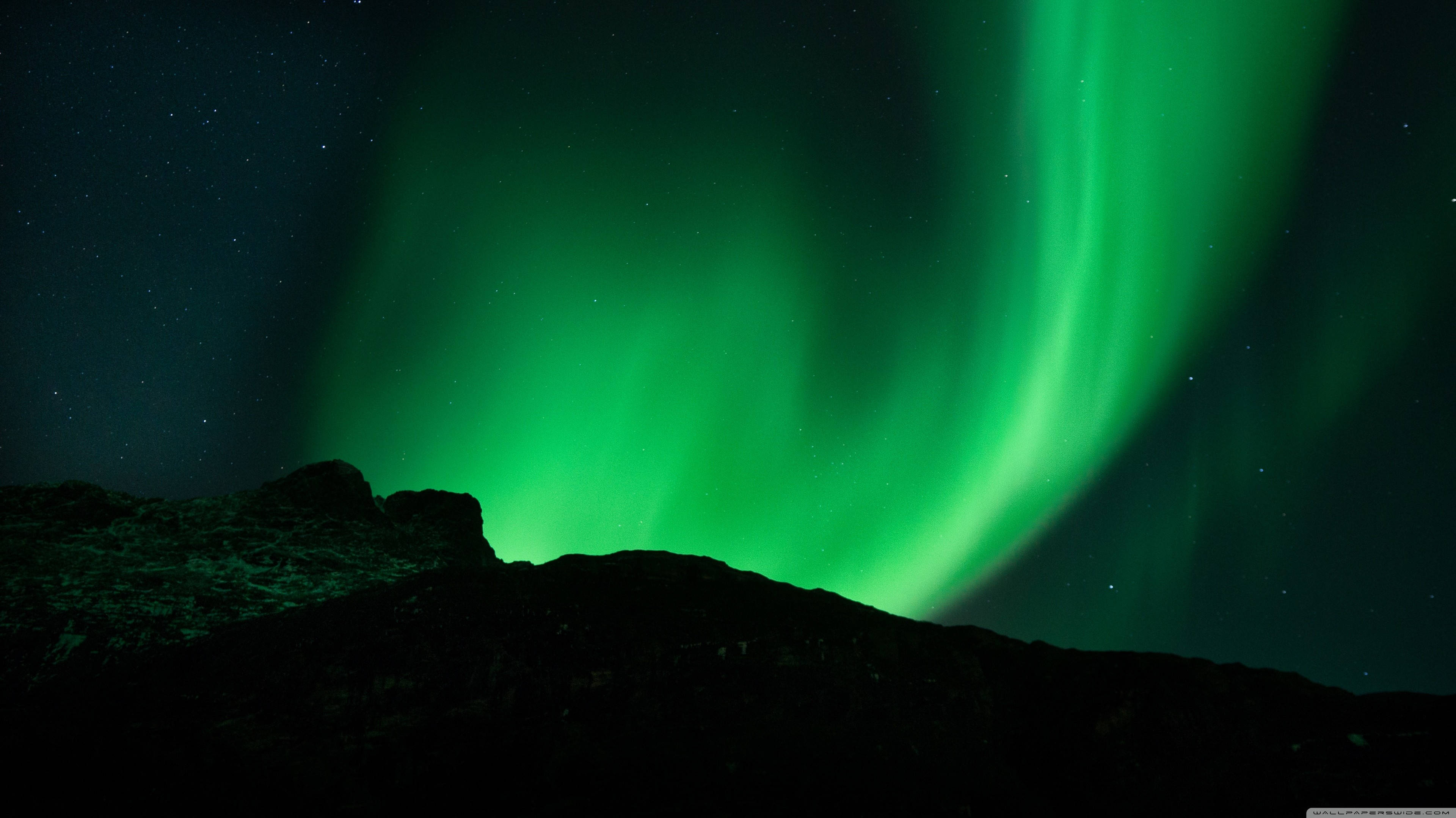 Grønn himmel nordlys Bakgrunner