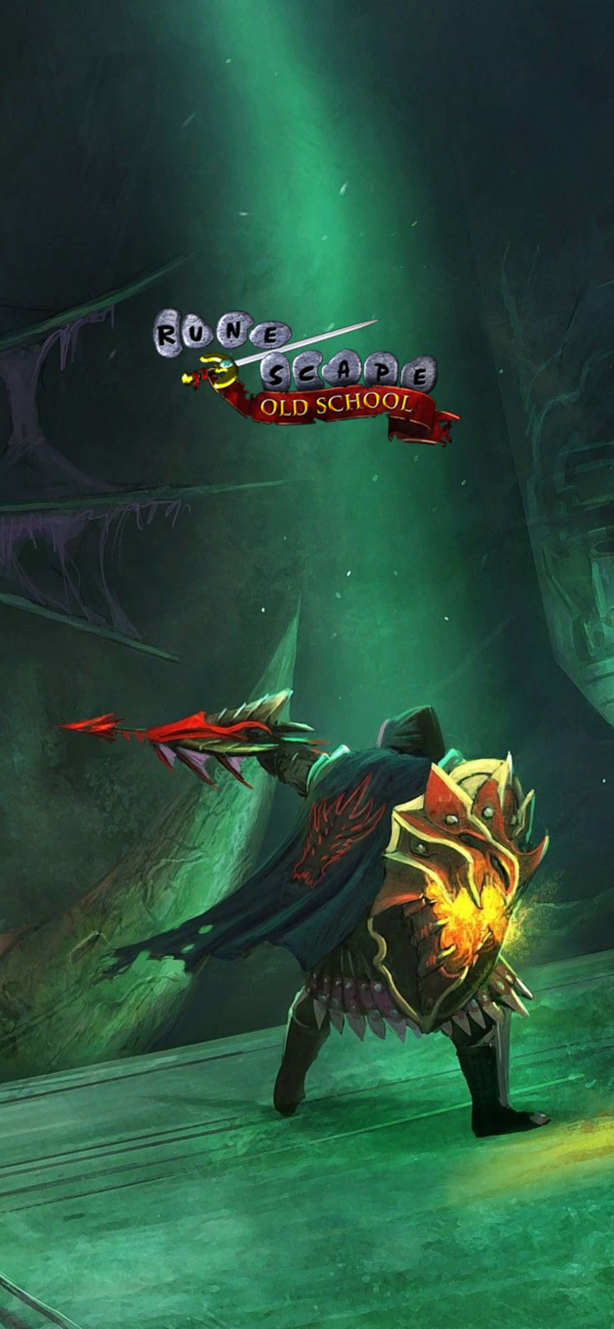 Grønn Hjemmeskjerm iPhone Xs Max Runescape Oldschool Bakgrunn Bakgrunner