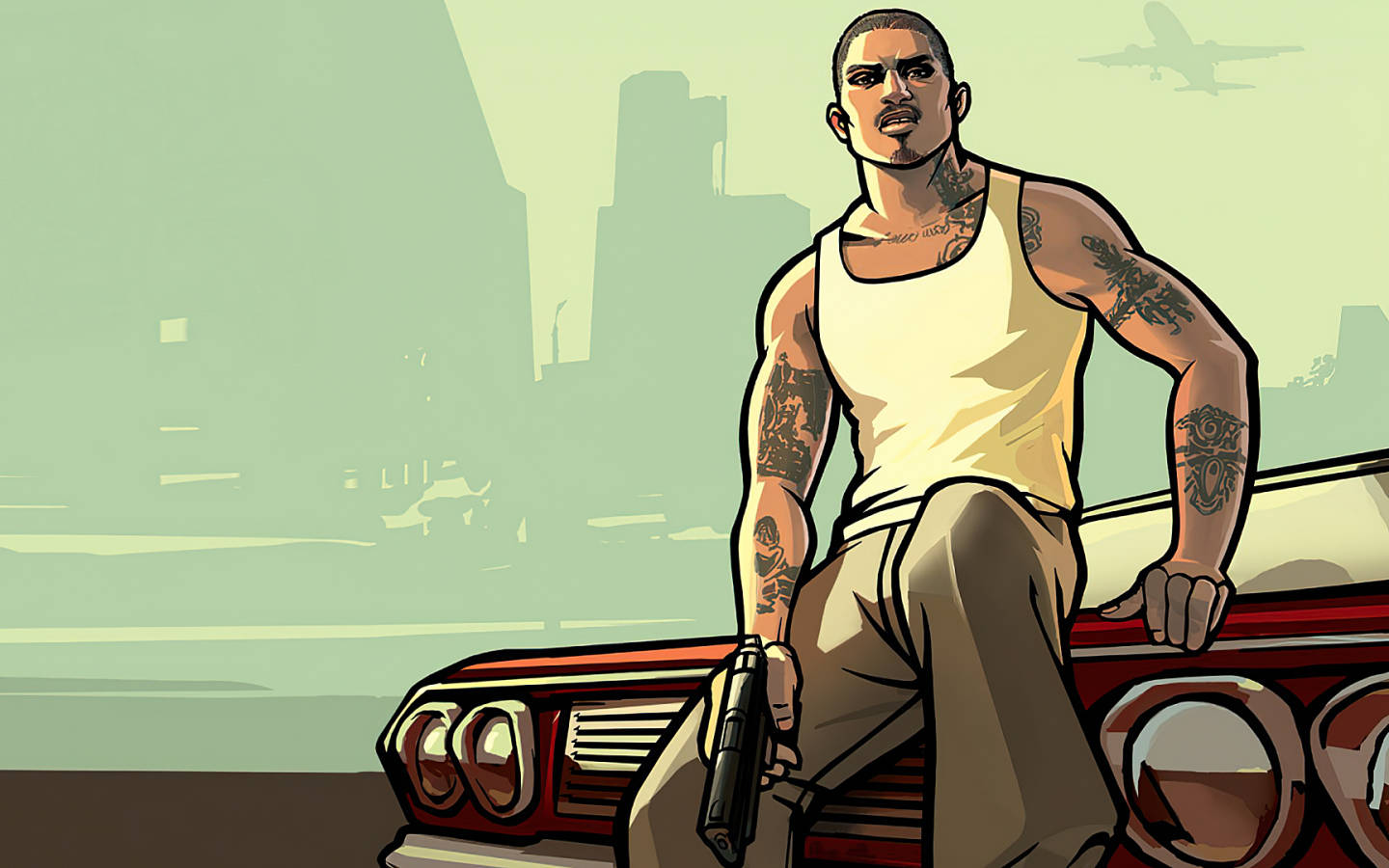 GTA SA 4K Hovedperson Bakgrunner