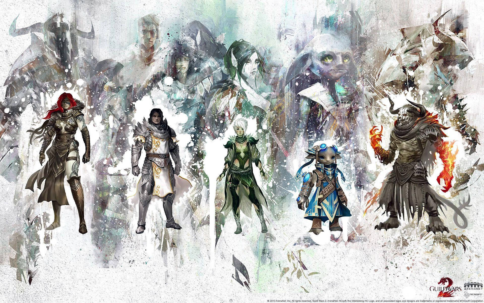 Guild Wars 2 Abstrakt Kunst Bakgrunner