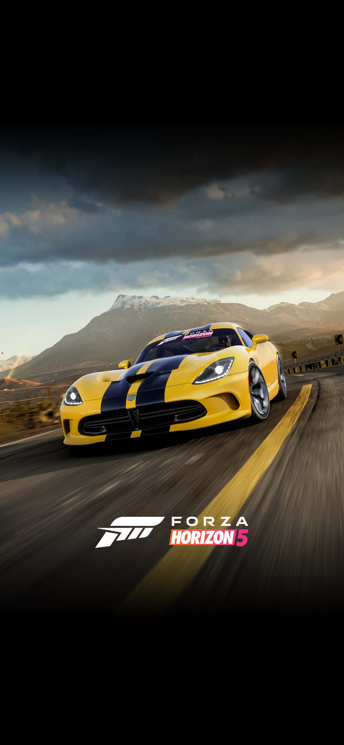 Gul Dodge Viper iPhone X Forza Motorsport 7 Bakgrunn Bakgrunner