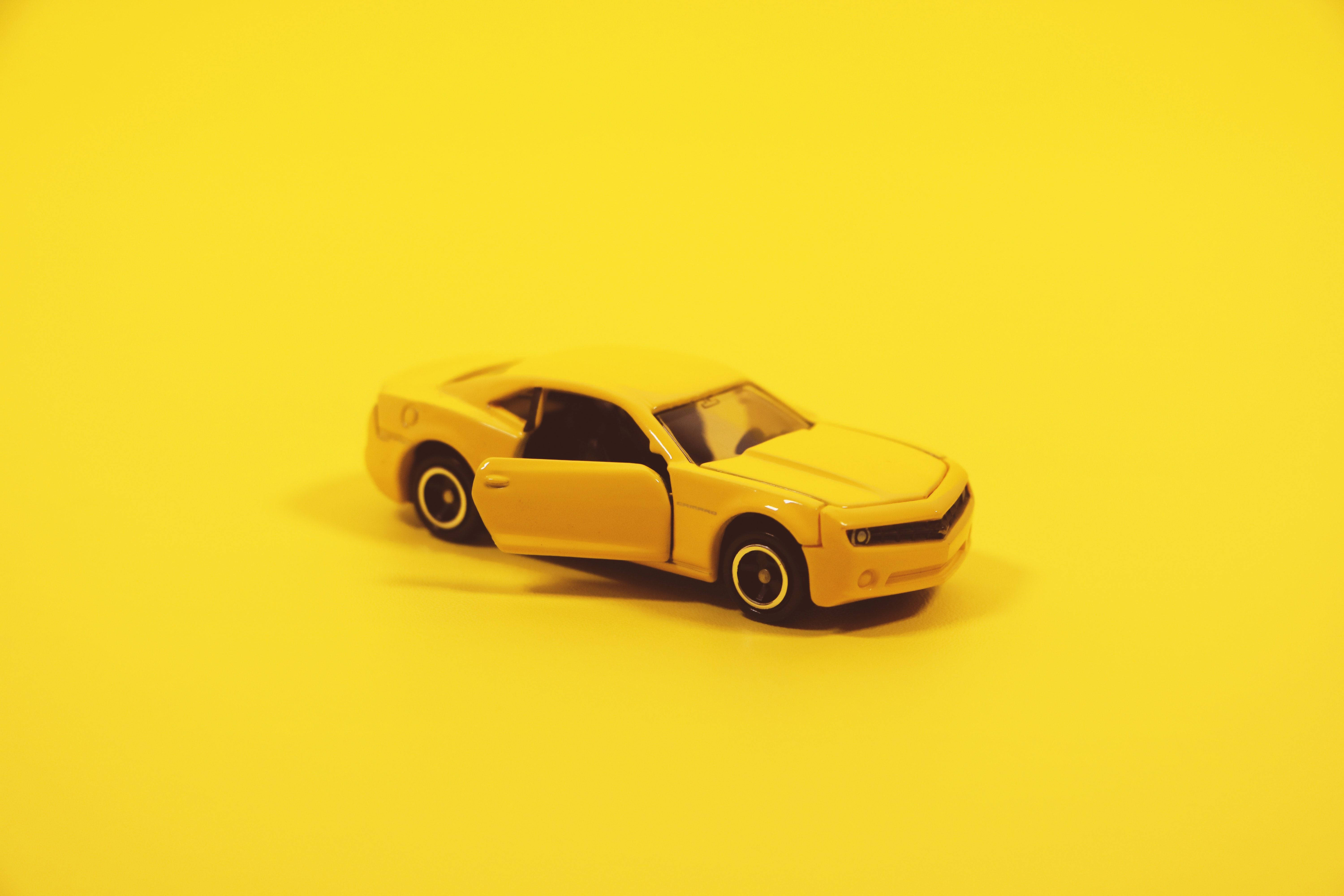 Gul HD Chevrolet Camaro Bakgrunner