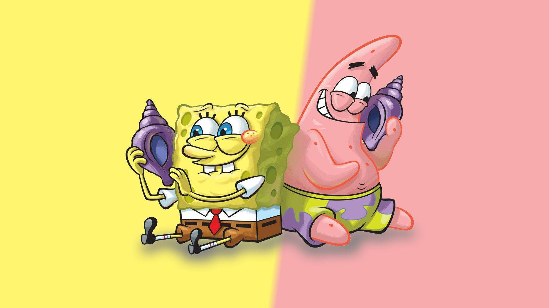 Gul og rosa Svampebob og Patrick