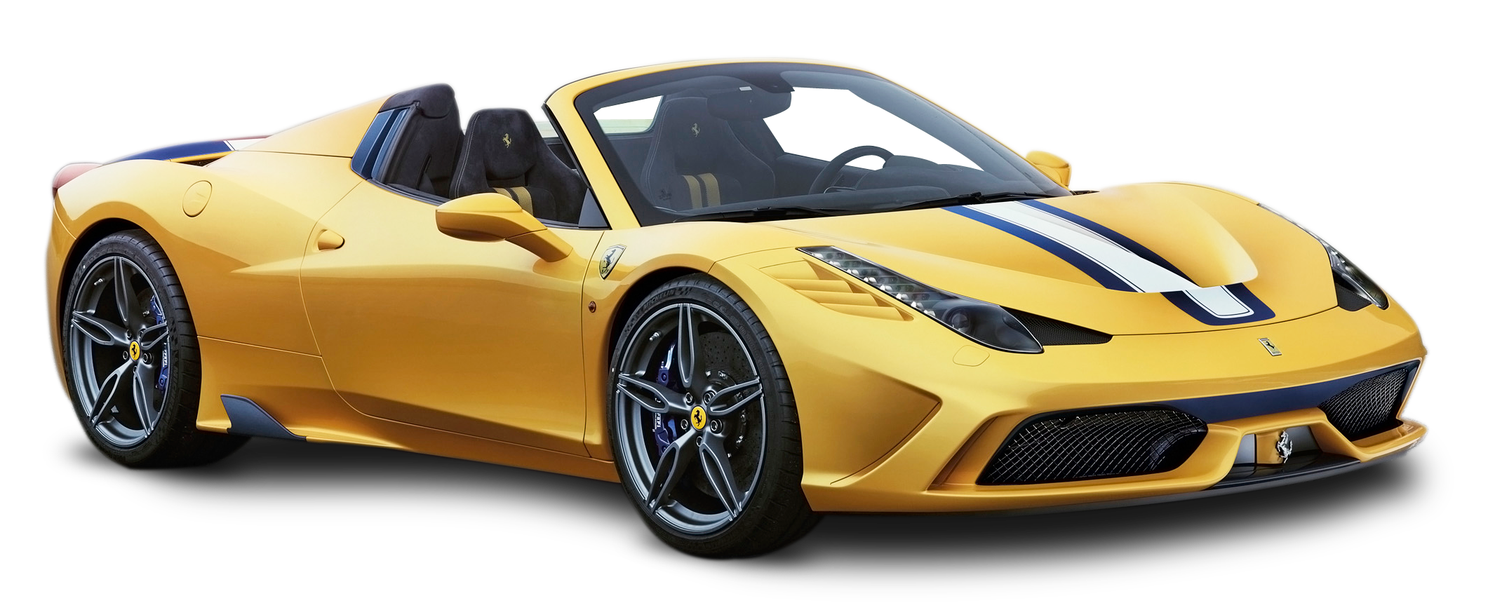 Gul sportsbil cabriolet Bakgrunner