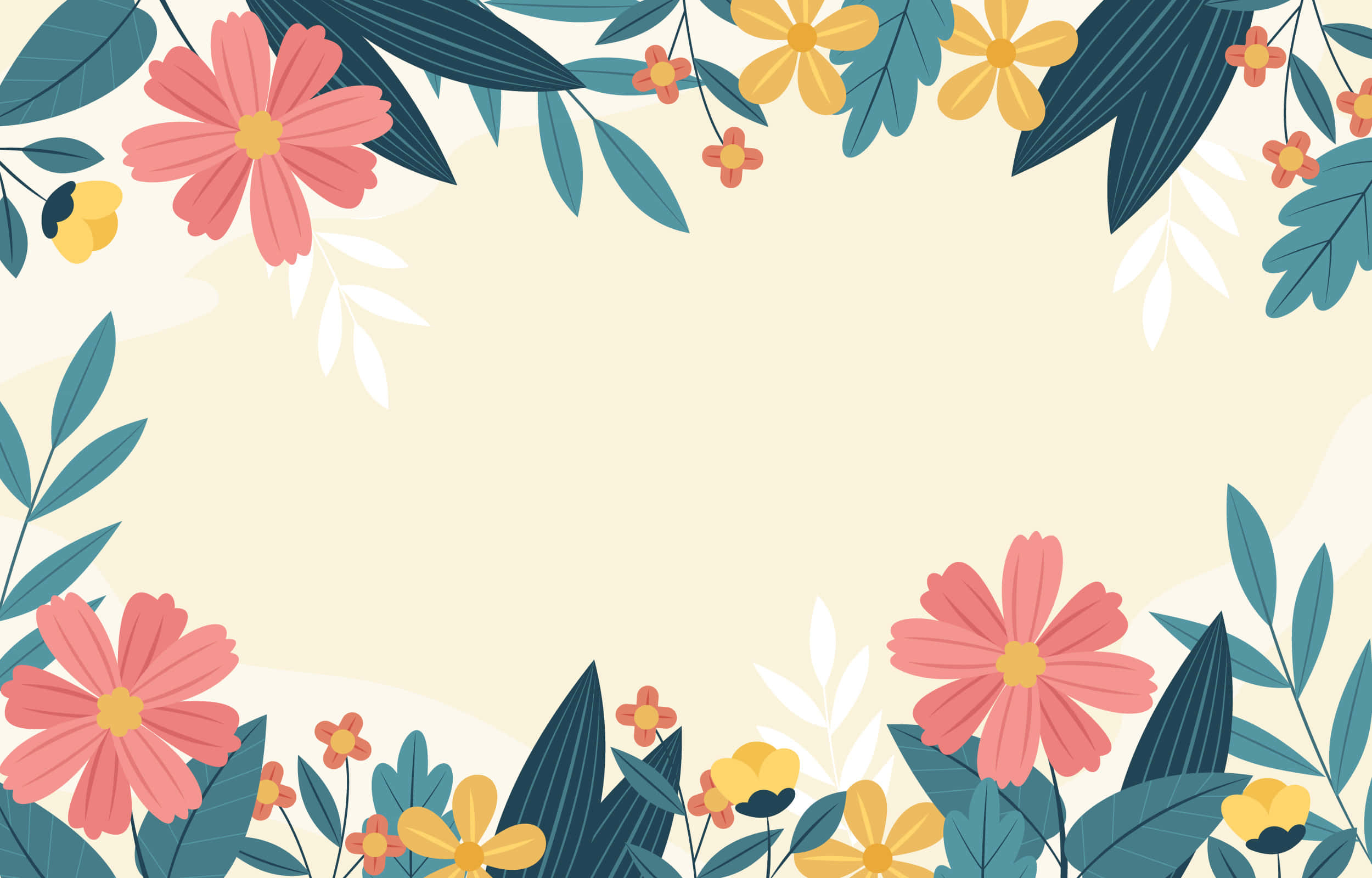 Gule påskeliljer og korallrosa vårblomsterbakgrunn Bakgrunner