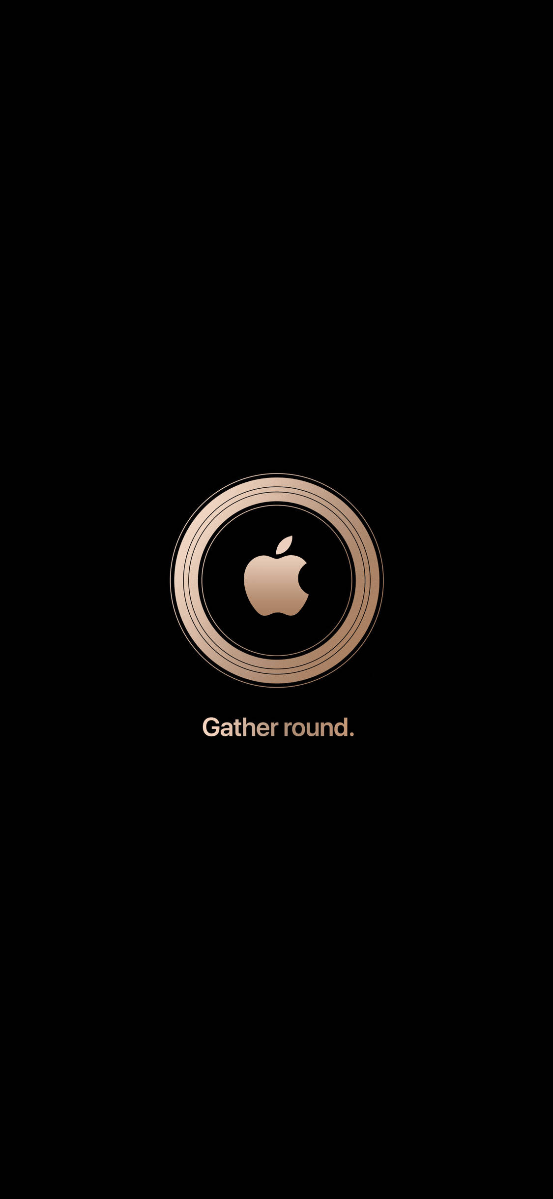 Gull Sirkel Apple Logo iPhone Bakgrunner