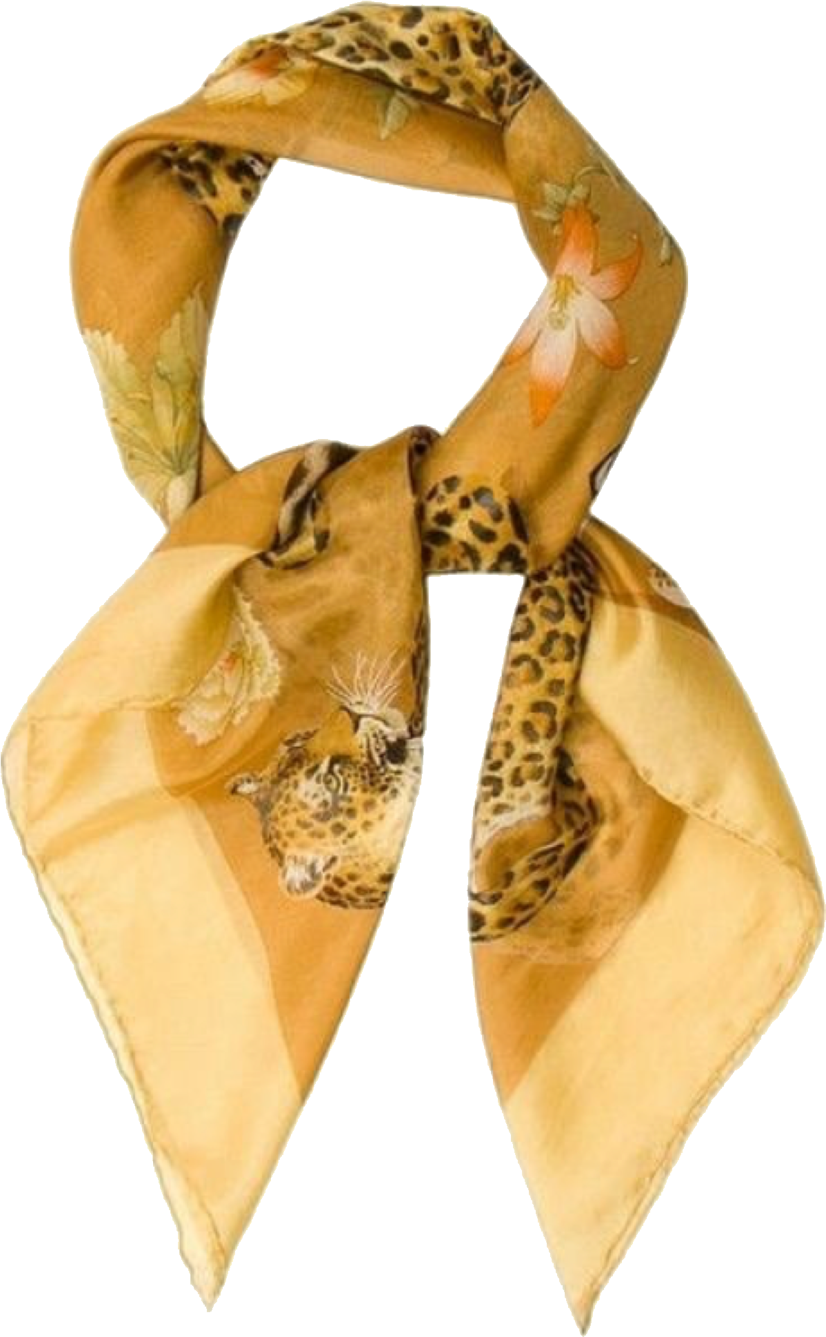 Gullfarget leopardmønster bandana Bakgrunner