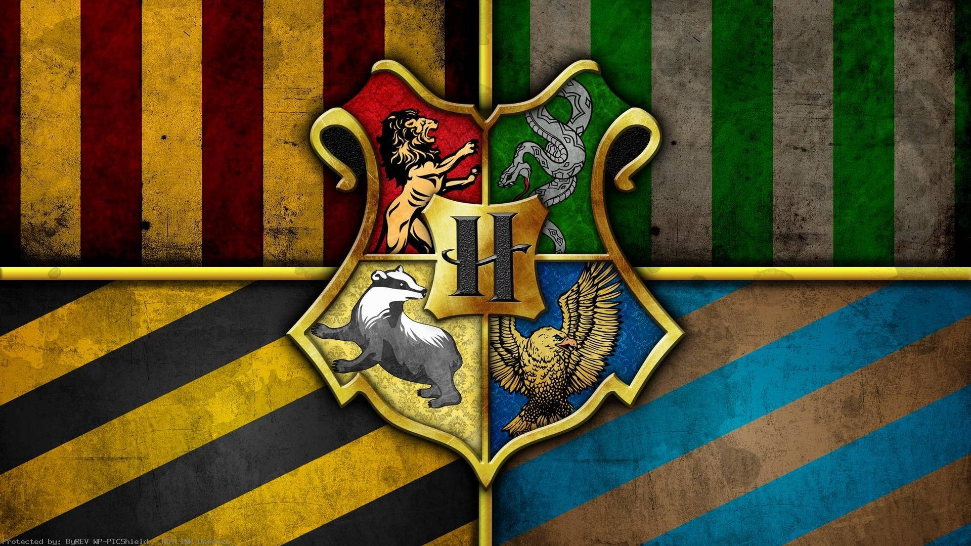 Gullhus-emblem Harry Potter Laptop Bakgrunner