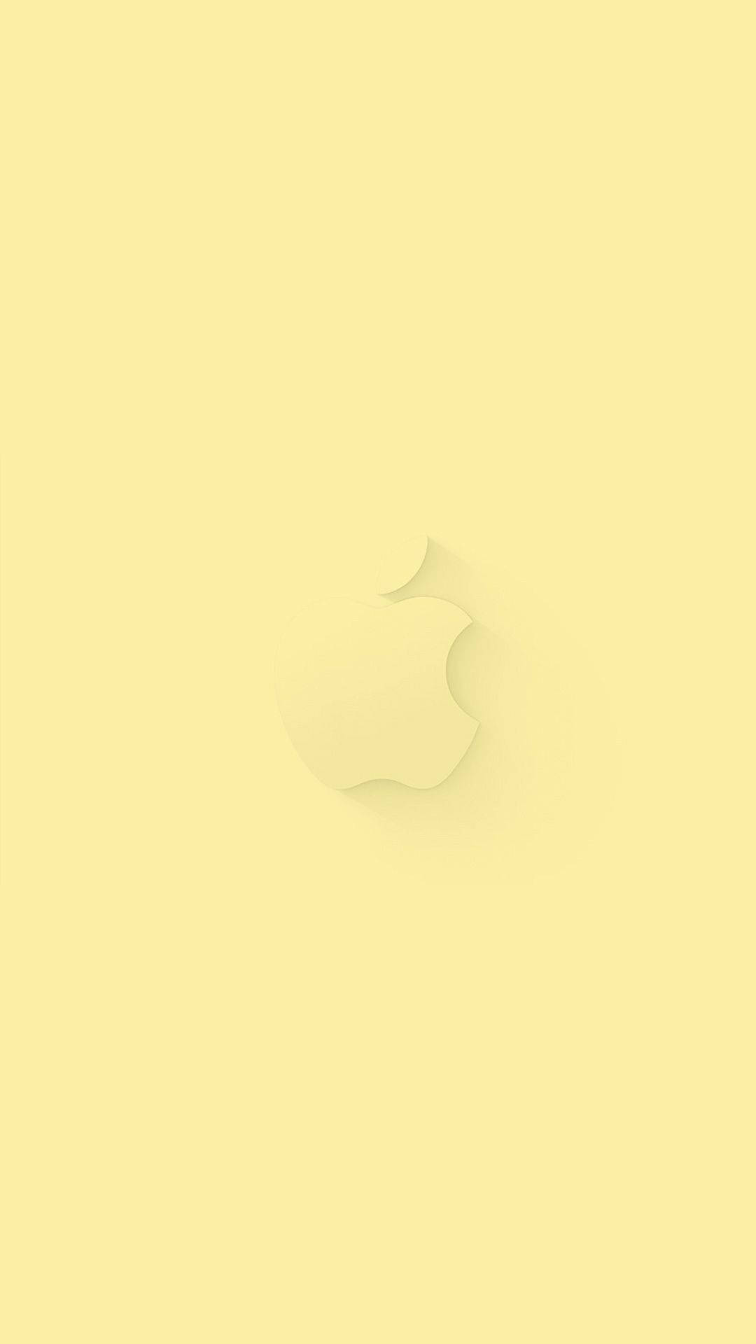 Gult Apple-logo estetisk iPhone 11 Bakgrunner