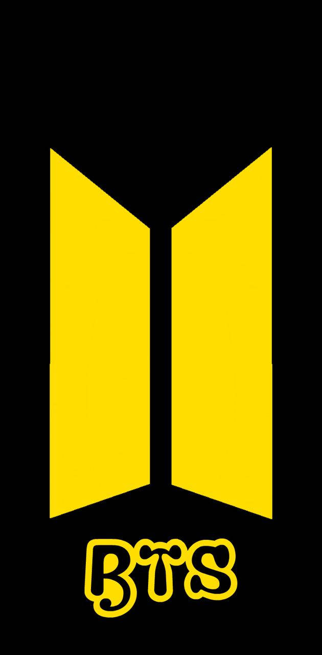 Gult BTS-logo Bakgrunner