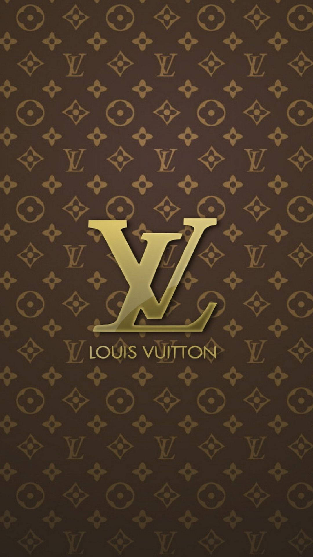 Gyllenbrun Louis Vuitton-telefon Bakgrunner