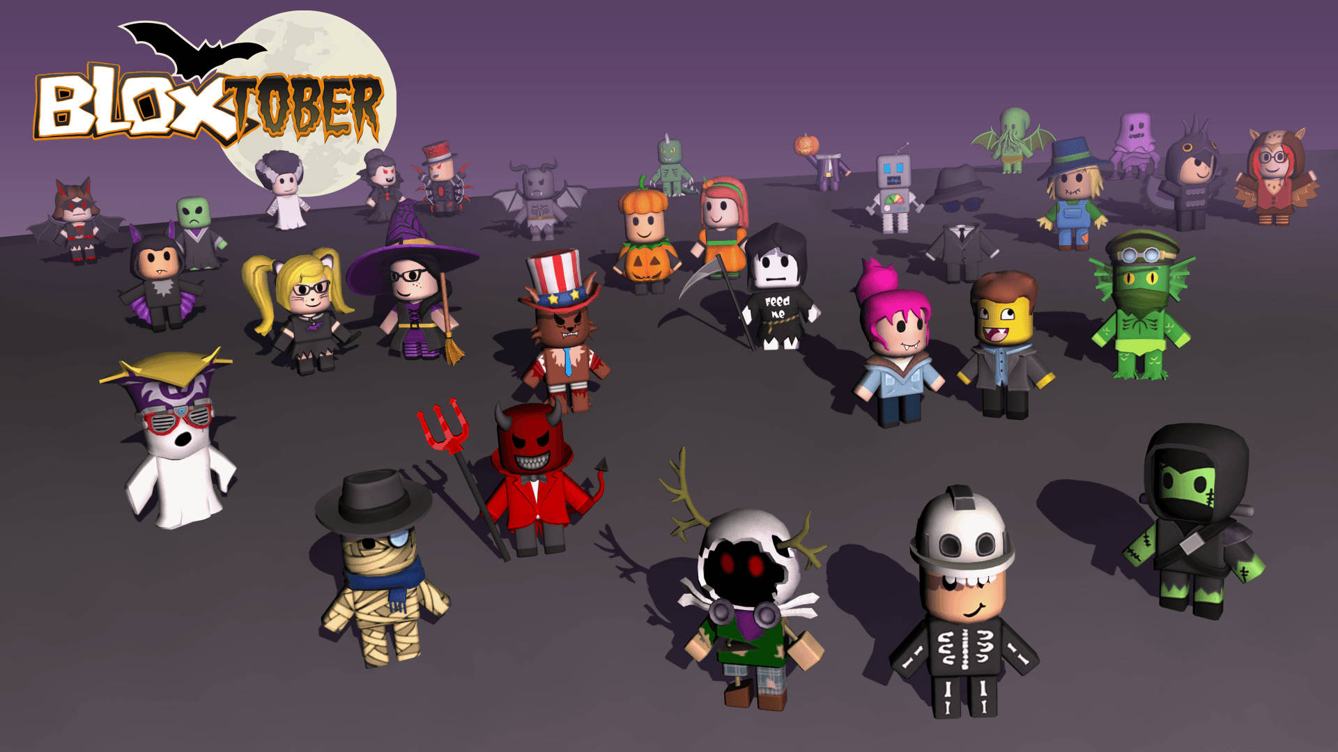 Ha en skummel god tid på Roblox denne Halloween! Bakgrunner