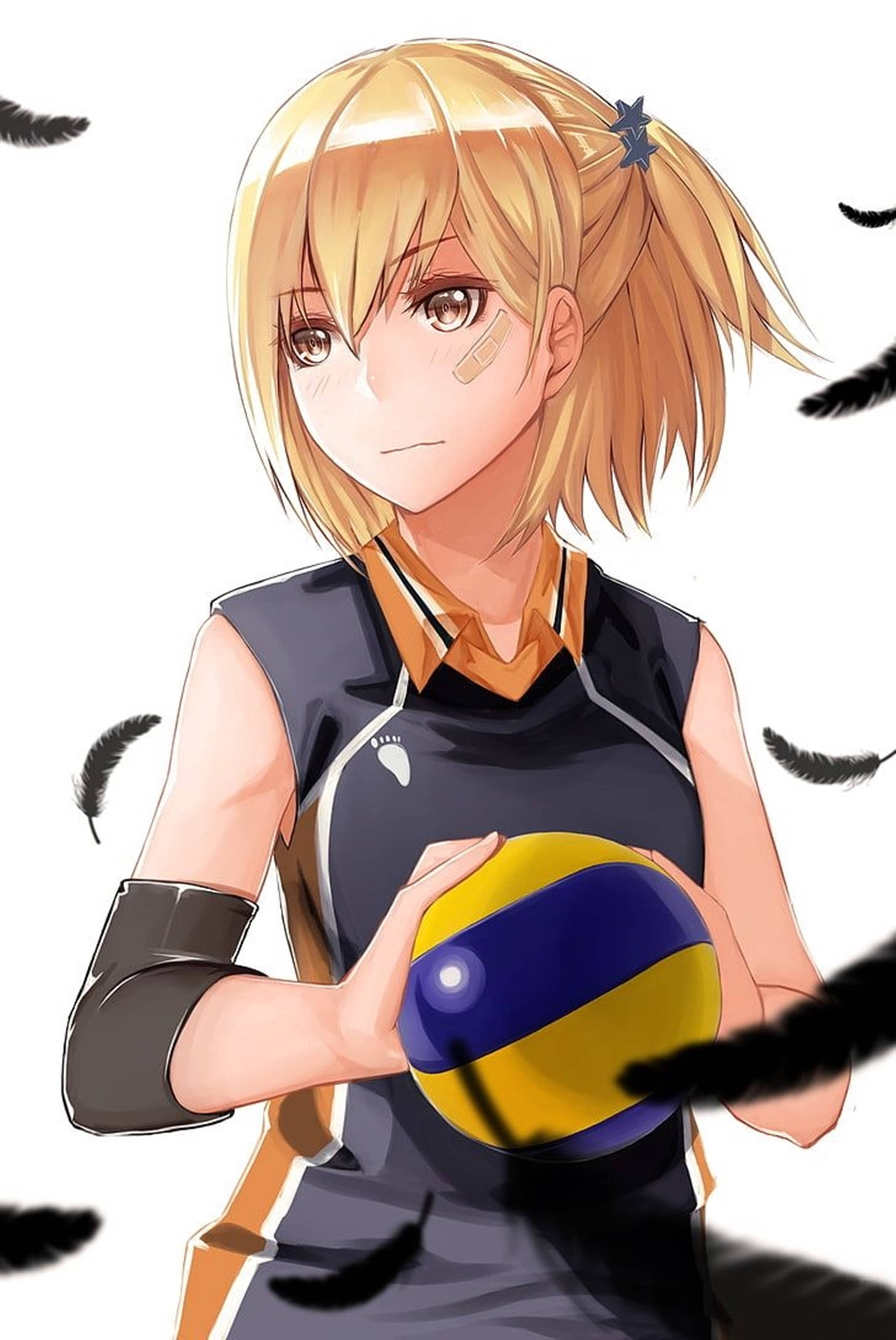Haikyuu 4K Hitoka Yachi Bakgrunner