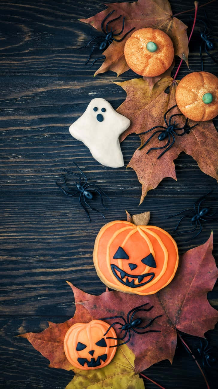 Halloween-bakgrunn Bakgrunner