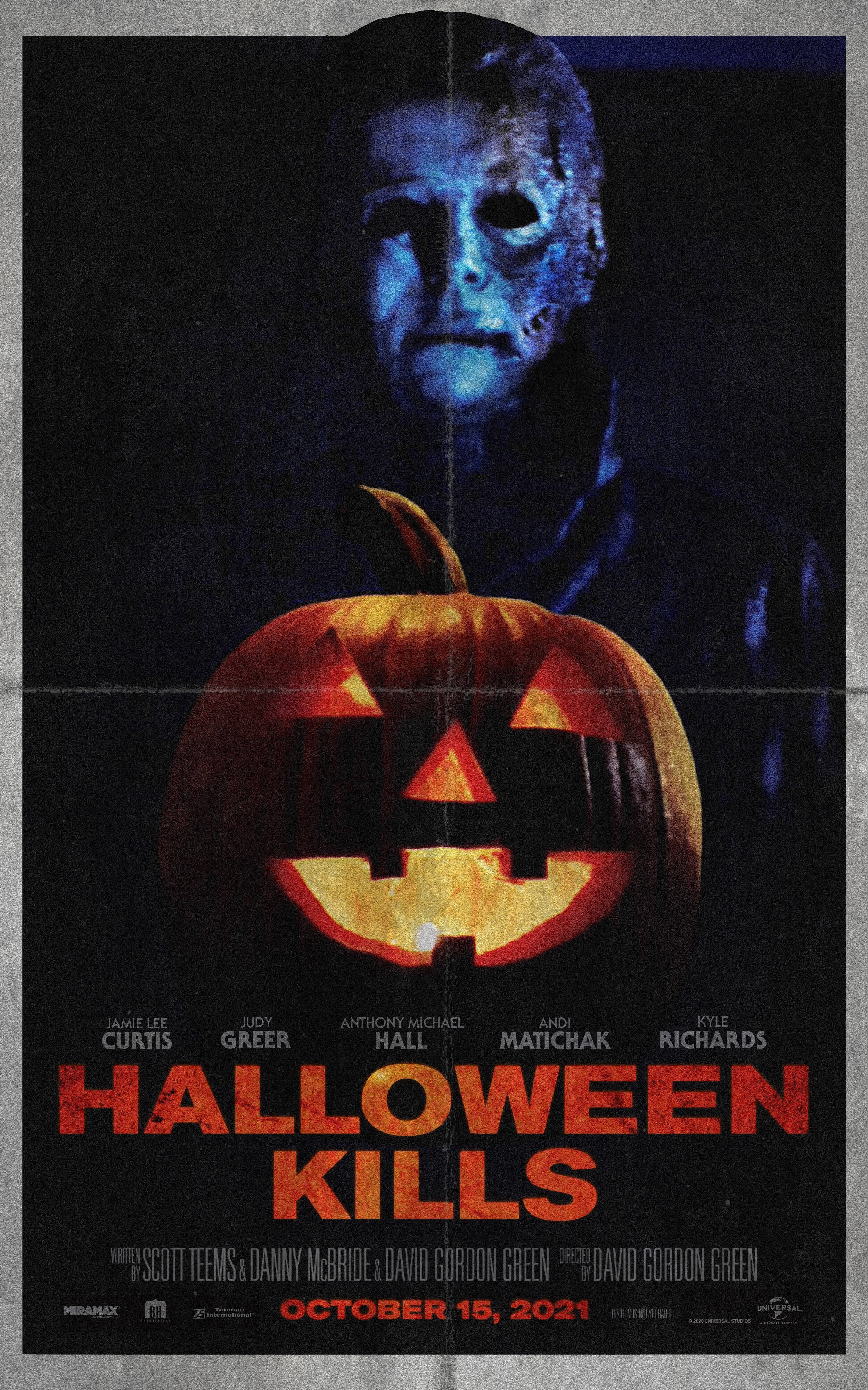 Halloween Kills brent maske plakat Bakgrunner