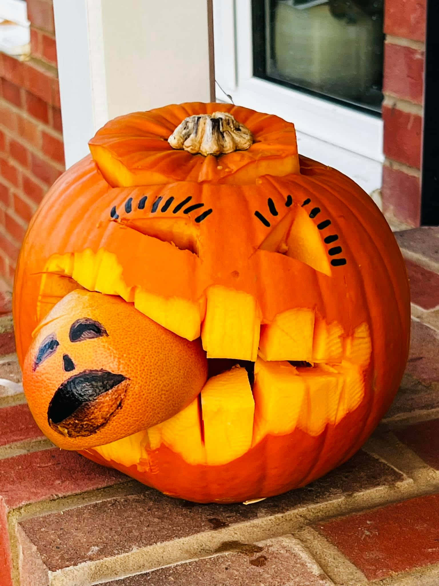 Halloween-gresskar skummel monster-bilde Bakgrunner