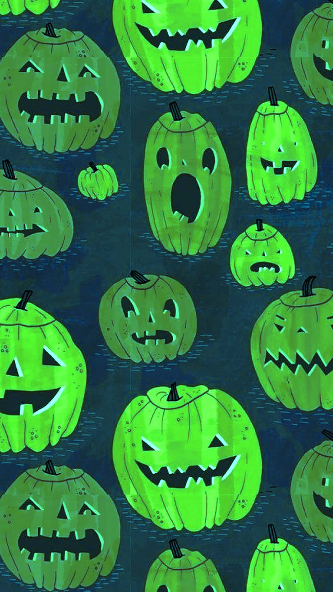 halloween-gresskar med glødende øyne Bakgrunner