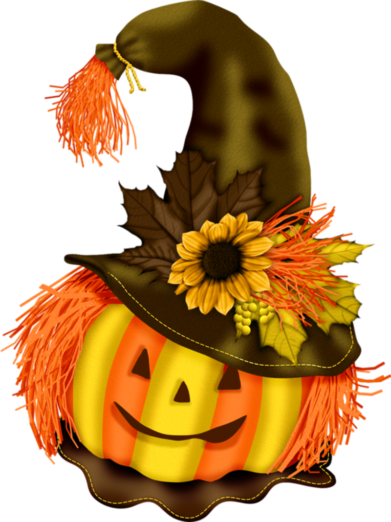 Halloween-gresskar med heksehatt Bakgrunner