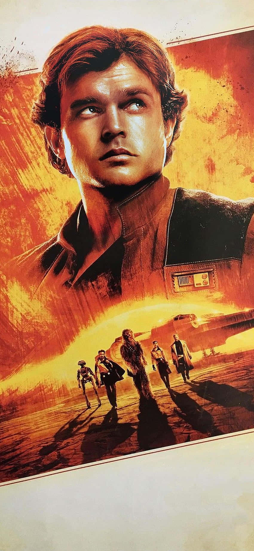 Han Solo og Chewbacca i Solo: A Star Wars Story Bakgrunner