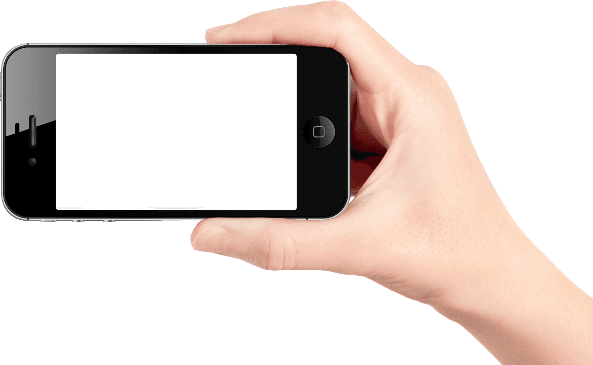 Hånd som holder svart smarttelefon-mockup Bakgrunner